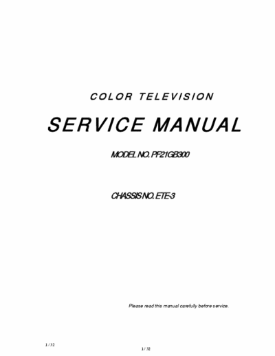 China  service manual for TDA111xxPS, TDA121xxPS